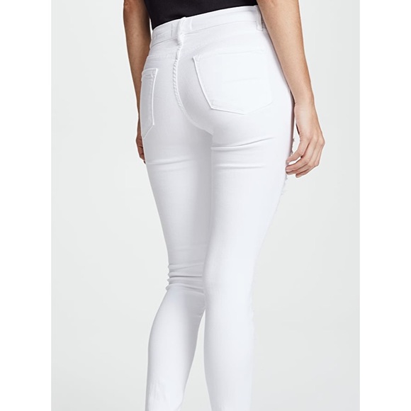 Frame Le Rip Color Skinny Jeans In Blanc, Size 26! - Picture 3 of 6